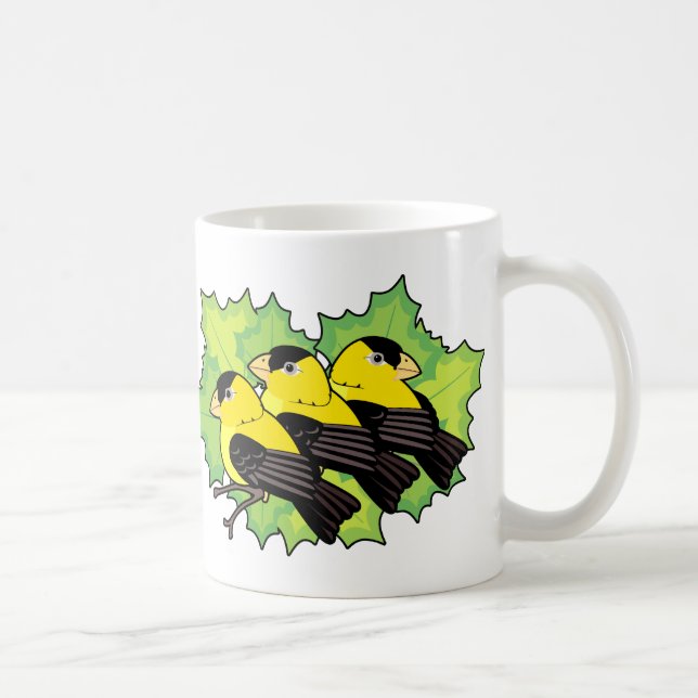 goldfinches coffee mug (Right)