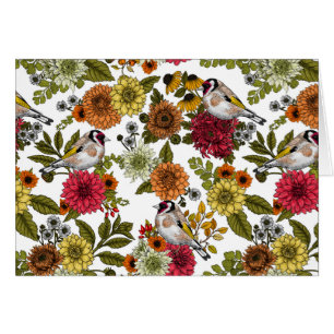 Goldfinches in the garden