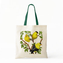 Goldfinches in Tree Branches Bag