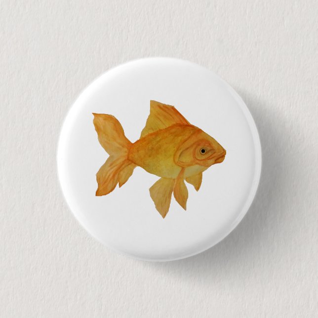 Goldfish 3 Cm Round Badge (Front)
