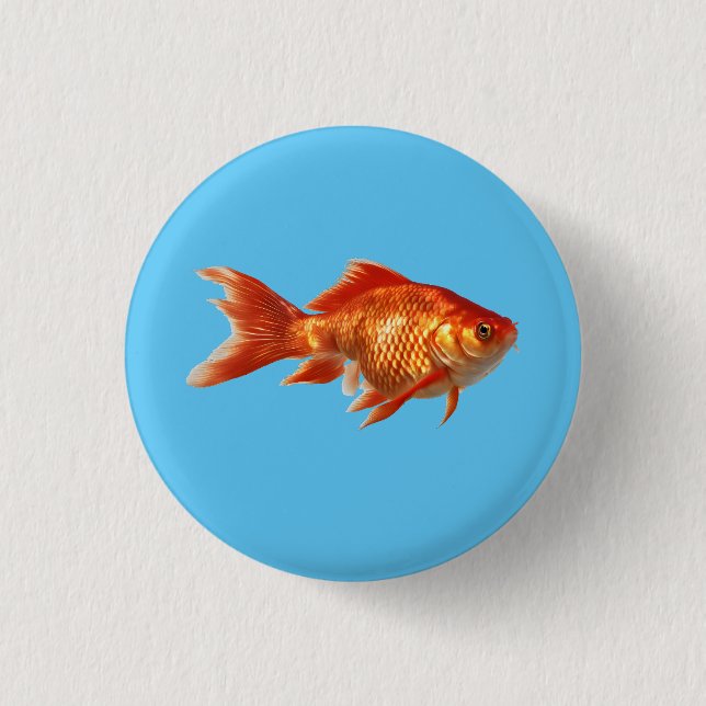 Goldfish 3 Cm Round Badge (Front)