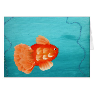 GOLDFISH A SWIMMING CARD