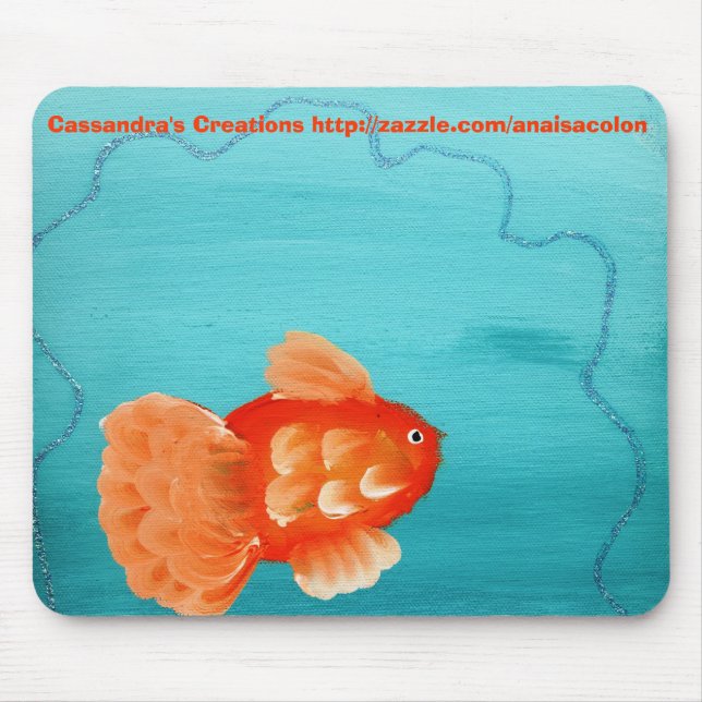 GOLDFISH A SWIMMING MOUSEPAD (Front)
