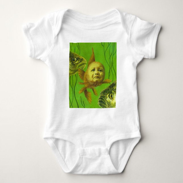 Goldfish Baby Mutant Design Bodysuit (Front)