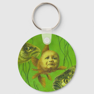 Goldfish Baby Mutant Design Key Ring