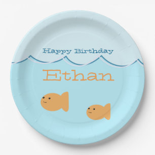 Goldfish Birthday Party Paper Plates