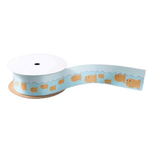 Goldfish Birthday Party Ribbon Satin Ribbon (Spool)