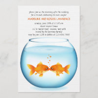 Goldfish Bowl Post Wedding Brunch Invitation