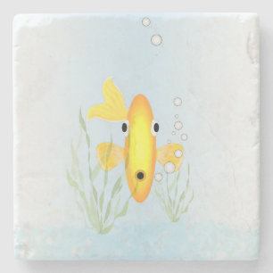 Goldfish Bowl Stone Coaster