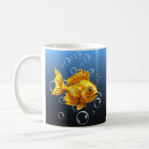 Goldfish bubble joy coffee mug