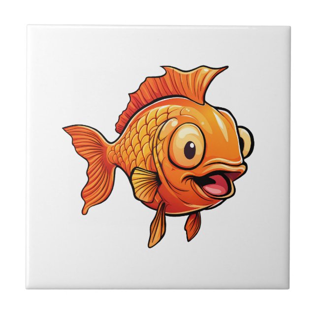Goldfish Ceramic Tile (Front)