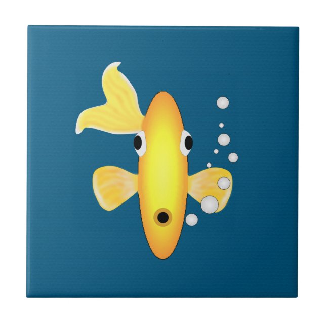 Goldfish Ceramic Tile (Front)