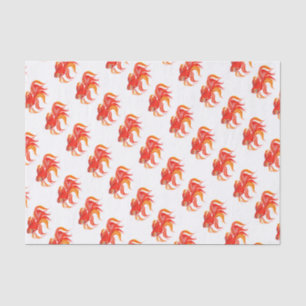 Goldfish design. Bright element. Tissue Paper