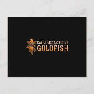 Goldfish Easily Distracted By Goldfish Animal Fish Postcard