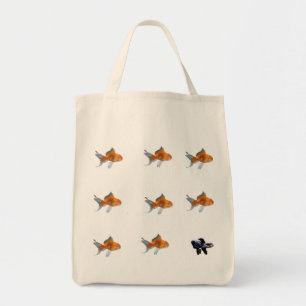 goldfish, goldfish, goldfish, goldfish, goldfis... tote bag