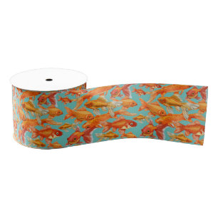 Goldfish Grosgrain Ribbon