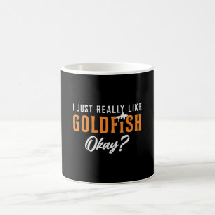 Goldfish I Just Really Like Goldfish Animal Fish Coffee Mug