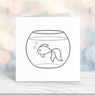 Goldfish in a Fish Tank Self-inking Stamp