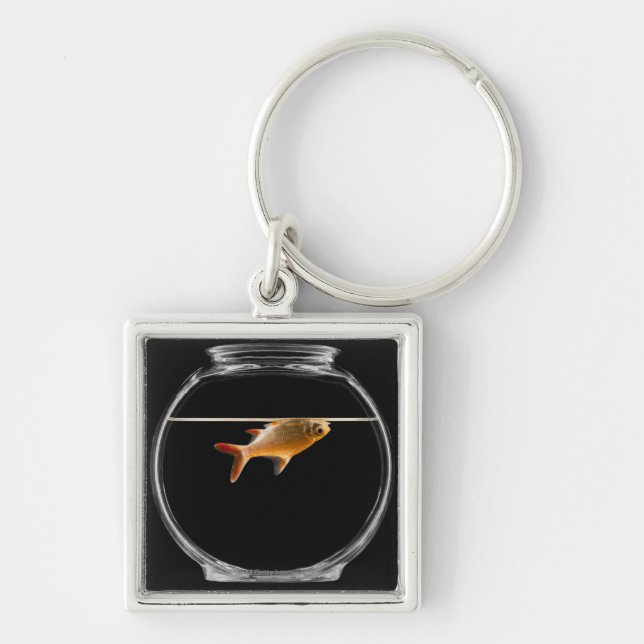 Goldfish in bowl 2 key ring (Front)
