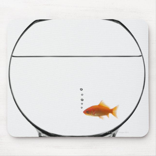 Goldfish in bowl mouse pad (Front)