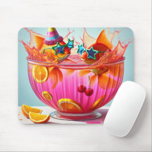 Goldfish In Party Punch Bowl Mouse Pad