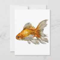 Goldfish In Watercolors