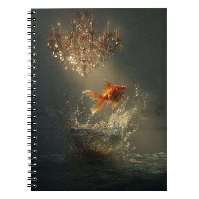 Goldfish Leap Spiral Notebook (Front)
