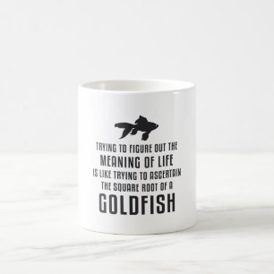 Goldfish Meaning Of Life Goldfish Retro Funny Fish Coffee Mug