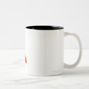 Goldfish, overhead view Two-Tone coffee mug