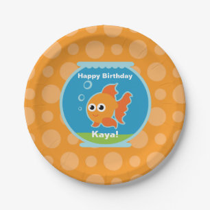 Goldfish Party Paper Plate