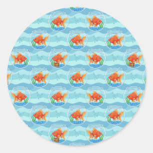 Goldfish Party Stickers
