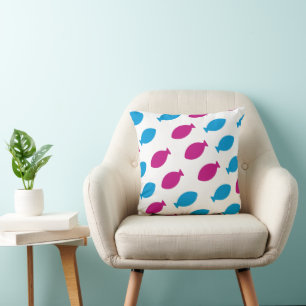 Goldfish pattern cushion