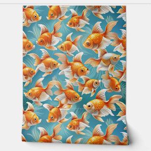 Goldfish Pattern   Wallpaper & Curtain Design 