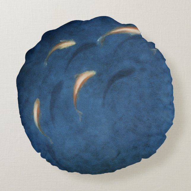 Goldfish Pool Round Cushion (Back)