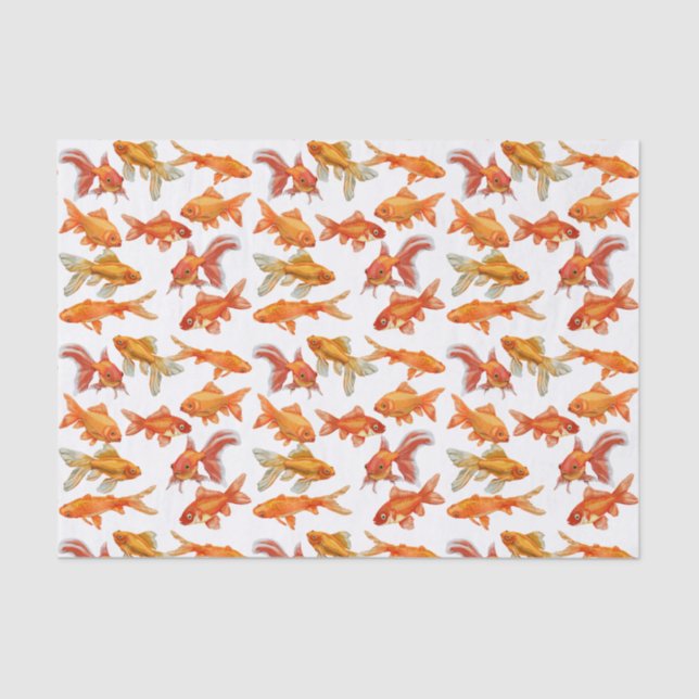 Goldfish print tissue paper (Front)