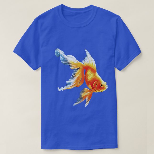 Goldfish Realistic Vector Cut Out Isolated T-Shirt (Design Front)