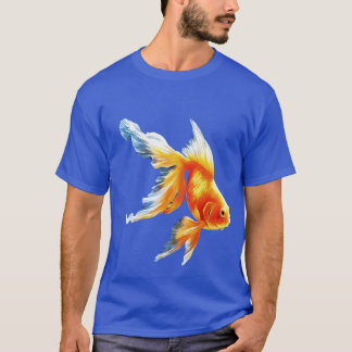 Goldfish Realistic Vector Cut Out Isolated T-Shirt