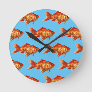 Goldfish Round Clock