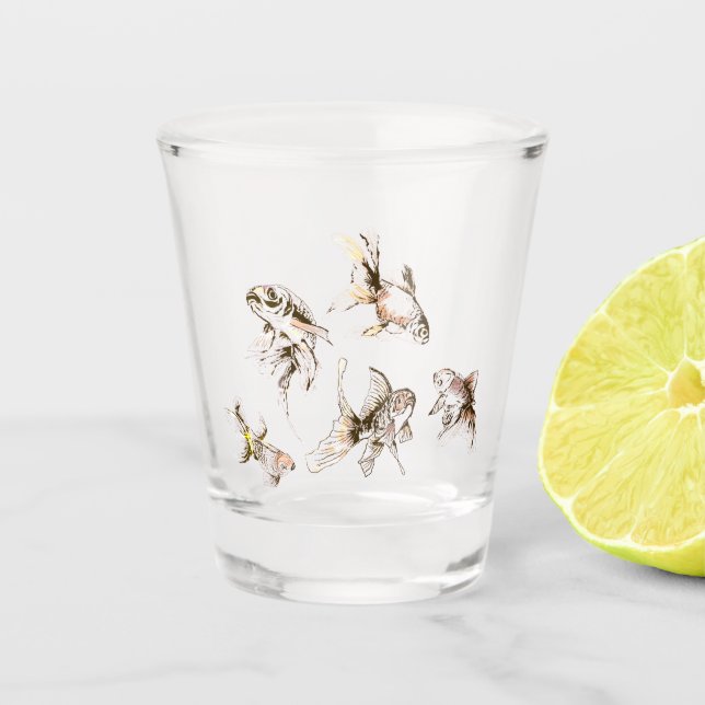 Goldfish Shot Glass (Front)