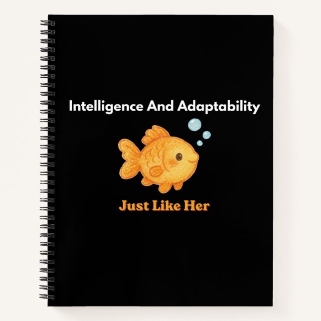 Goldfish Swim - Intelligence and Adaptability Notebook (Front)
