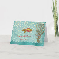 Goldfish Teal Pearl Confetti Seaweed Birthday