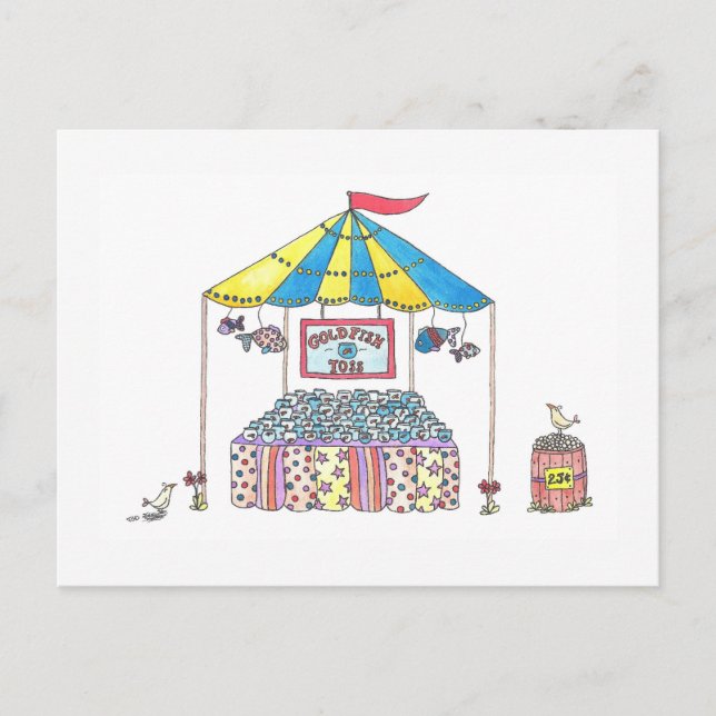 Goldfish Toss Postcard (Front)