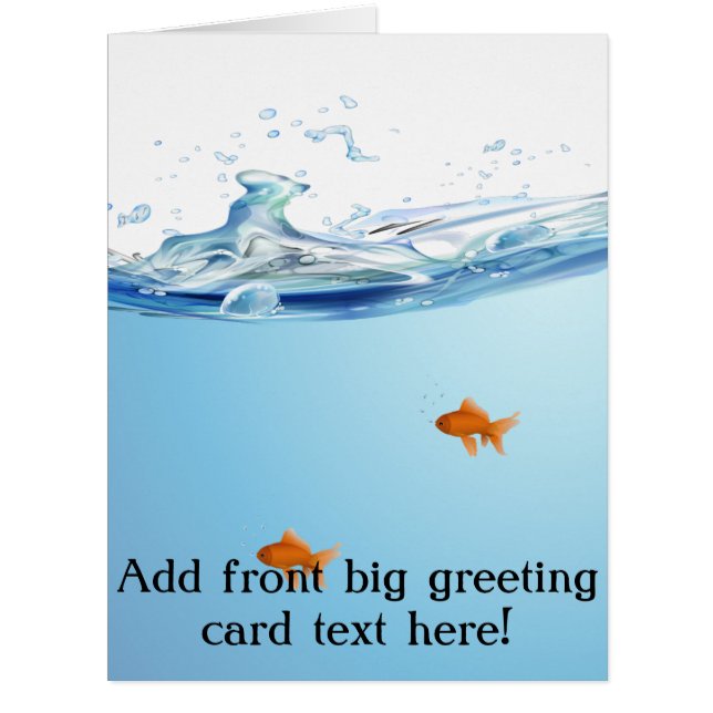 Goldfish under water aquarium (Front)