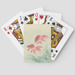 Goldfish Vintage Japanese Woodblock Print Playing Cards