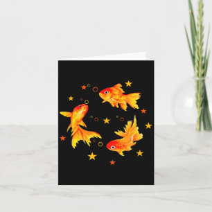 Goldfish,vintage Retro Beachy Nge Funny Gift Men,  Card