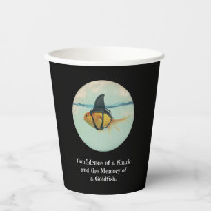 Goldfish with a Shark Fin Confetti Paper Cups