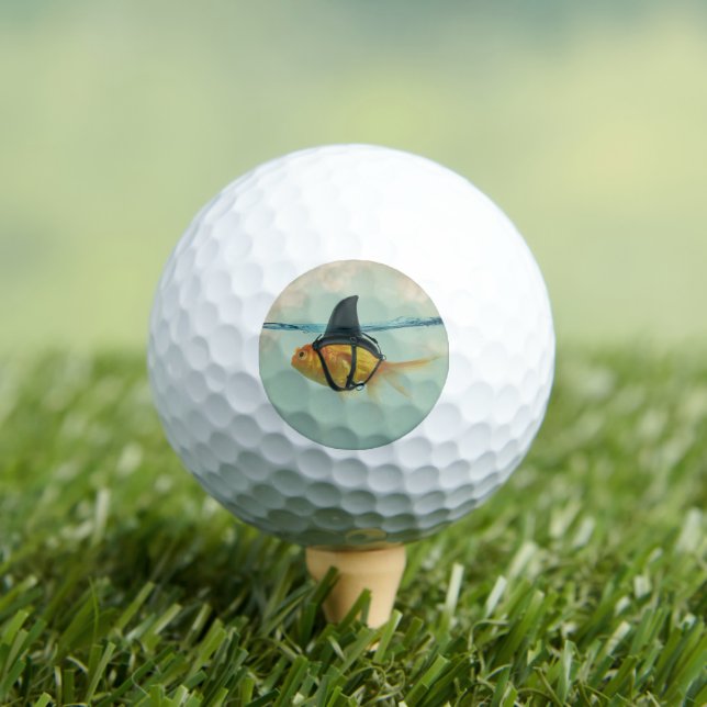 Goldfish with a Shark Fin Golf Balls (Insitu Tee)