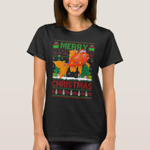 Goldfish   Xmas Tree Ugly Santa Goldfish Christmas T-Shirt
