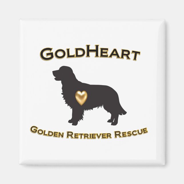 GoldHeart GRR Magnet with Gold Heart (Front)