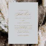 GOLDIE Calligraphy Simple Wedding Invitation<br><div class="desc">Our wedding invitation card features simple script lettering in real gold foil - perfect for informing your guests of your upcoming wedding. This item is part of our Goldie wedding suite G100,  please shop our store for matching products.</div>